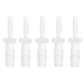 5 Pcs Aquarium Plastic Hose Barb Fitting 3/32" to 3/16" Hose ID Connectors Clear Plastic - size: 3/32"-3/16"