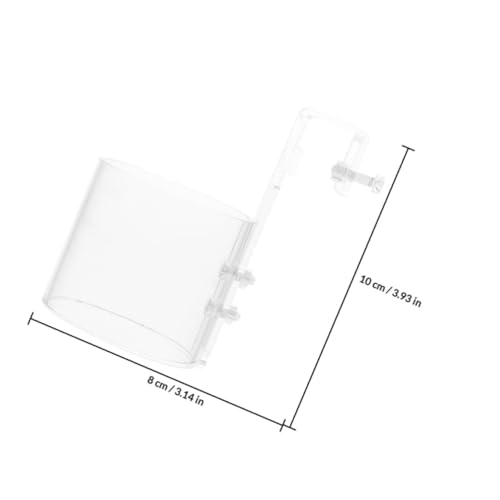 POPETPOP Aquarium Fish Food Feeder Ring Acrylic Fish Food Organizer for Betta Shrimp Turtle Feeding Tank with 80-Hook Floating Feeding Tool