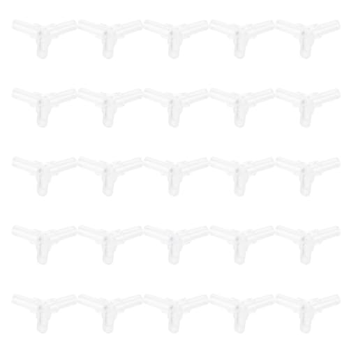 30Pcs 4mm Transparent PVC Air Tubing Splitter Kit - L Shape 3 Way 4 Way Connector for Aquarium Air Pump Accessories(3 Way Adapter) - style: 3 Way Adapter