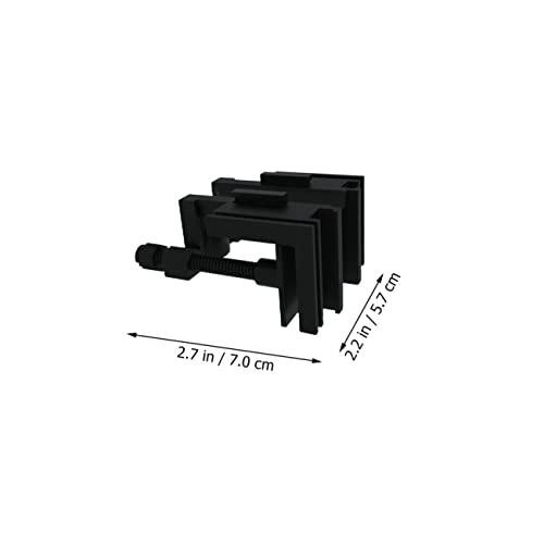 Veemoon 2pcs Multifunction Acrylic Hose Holder Clips for Aquarium Easy to Install Organize Cables and Tubing for Fish Tanks
