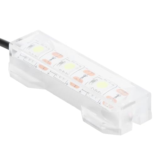 Soft LED Aquarium Plant Light, 5V 0.6W USB 2.0 Mini Aquarium Lamp, LED Desktop Fish Tank Light with 3.28ft Cable, White Lighting Small Water Plant Light for Plant Grow