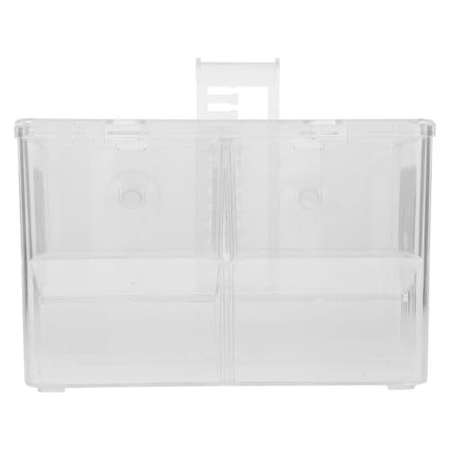Milisten Fish Breeding Box Aquarium Incubator Divider for Shrimp and Fry Transparent Hatchery Easy to Clean and Install Portable Fish Isolation Tank