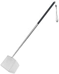 Pawfly 4 Inch Aquarium Soft Square Fine Shrimp Net, Tiny Fish Tank Net for Small Ponds, Extendable Stainless Steel Handle - color: Black Square, size: 4 Inch