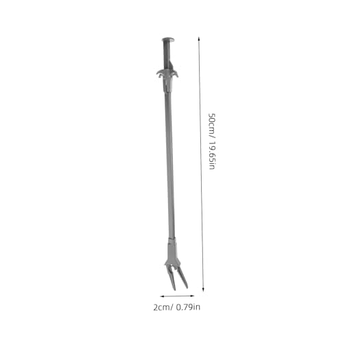Extra Long Aquarium Tweezers Curved Tip Plastic Water Plant Tongs for Foreground Carpets and Aquatic Plant Trimming