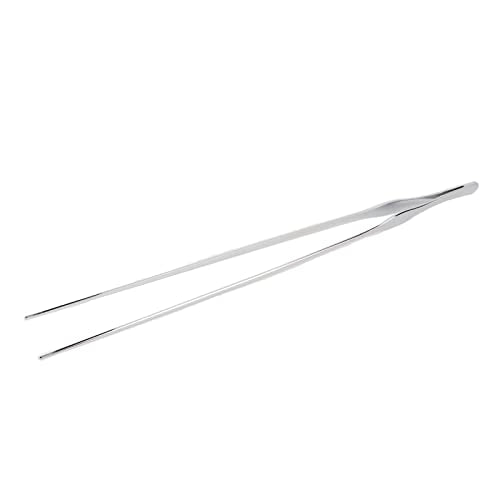 Aquarium Tweezers, Reptile Feeding Tweezers Easy To Clean Stainless Steel for Aquarium Plant (Straight Tweezers)