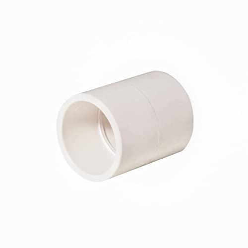5pcs 1.5Inch PVC Pipe Coupling Adapter Pipe Fittings Couplers (Slip to Slip) Schedule 40 Easy to Install,and High Tensile for Home or Industrial Use White (Pack of 5) - size: 1 1/2 Inch