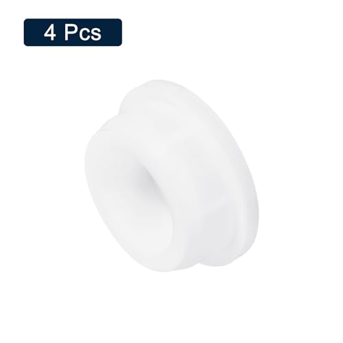 uxcell 4Pcs White Plug Holes, Waterproof Rubber Button Plug for 34mm / 1.34" Hole - size: 34mm