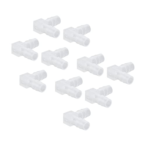 10Pcs Elbow Hose Barb Plastic Fitting 90 Degree Equal Barbed Joint L Shape - Wide Range of Use (8mm) - size: 8mm