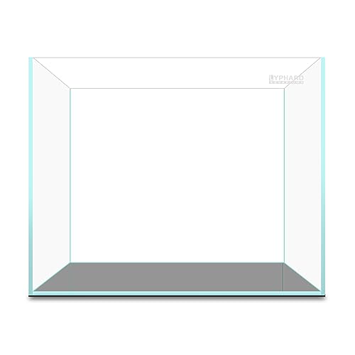 LYPHARD AQUARIUMS 9.5 Gallon Rimless Aquarium, Ultra Clear Glass Low Iron Small Fish Tank for Betta, L15.7×W11.8×H11.8 Inches Thickness 5mm with EVA Foam Mat Included - size: 9.5 Gallons