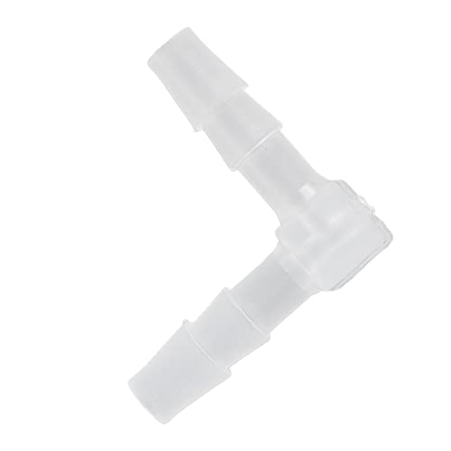 10Pcs Elbow Hose Barb Plastic Fitting 90 Degree Equal Barbed Joint L Shape - Wide Range of Use (4mm) - size: 4mm