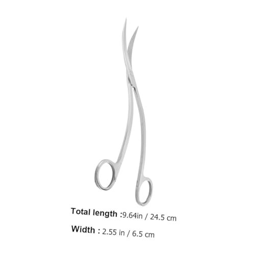 GALPADA Stainless Steel Wave Scissors for Aquatic Plants Ergonomic Aquascaping Tool for Aquarium and Potted Plant Care Rustproof Design for Precise Trimming and Maintenance