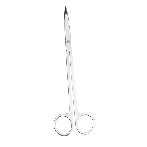 BESPORTBLE Mirror Cutting Scissors Stainless Steel Aquatic Plant Tongs Fish Tank Plant Scissors for Aquarium Maintenance
