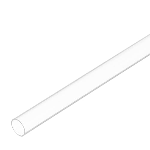 MECCANIXITY Plastic Pipe Rigid Polycarbonate Round Tube Clear 0.28"(7mm) ID 5/16"(8mm) OD 14"(350mm) High Impact for Lighting, Models, Water Plumbing - size: 0.28"IDx5/16"ODx14"