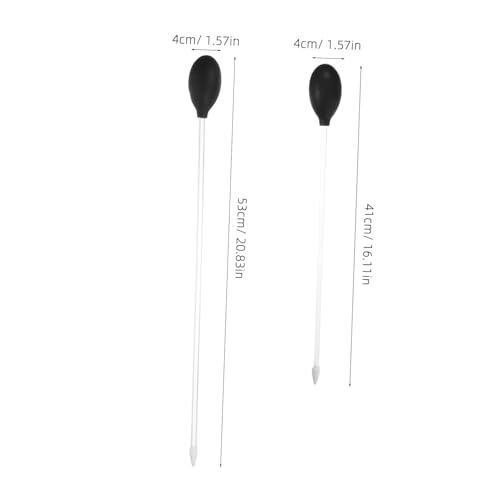 Milisten 2pcs Manual Aquarium Water Changer and Fish Tank Cleaner Reusable Waste Sucker for Gravel and Debris Removal for Mini Aquariums