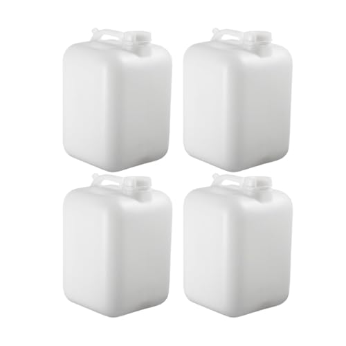 FastRack 6 Gallon Hedpak Water Jug with Screw Cap | 4-Pack, BPA-Free Food-Grade HDPE, Leak-Proof White Container | For Brewing, Fermentation & Water Storage - size: 4 Pack - 6 Gallon