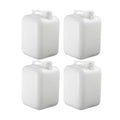 FastRack 6 Gallon Hedpak Water Jug with Screw Cap | 4-Pack, BPA-Free Food-Grade HDPE, Leak-Proof White Container | For Brewing, Fermentation & Water Storage - size: 4 Pack - 6 Gallon