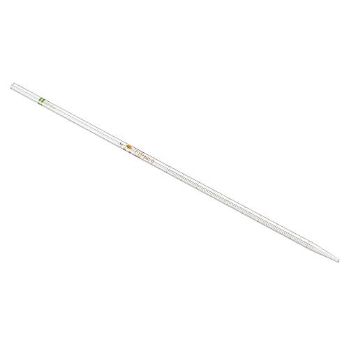 PATIKIL Graduated Dropper Pipettes, 1 Pcs 0.1ml Reusable Borosilicate Glass Pipette for Transfer Liquid for Laboratory, Chemistry, Clear - size: 0.1ml