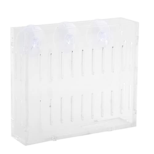 Aquarium Plant Grass Cup Transparent Water Plant Growing Holder, Acrylic Fish Water Plants Planter Grass Container with Suction Cups, Decorative Aquarium Plant Grass Cup