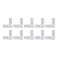 10Pcs 90 Degree Elbow Fitting, Plastic Barbed Hose Adapter for 8mm Tubing, L Shape Connector for Boat, Aquarium, Automotive, DIY Plumbing, Irrigation Systems - size: 8mm
