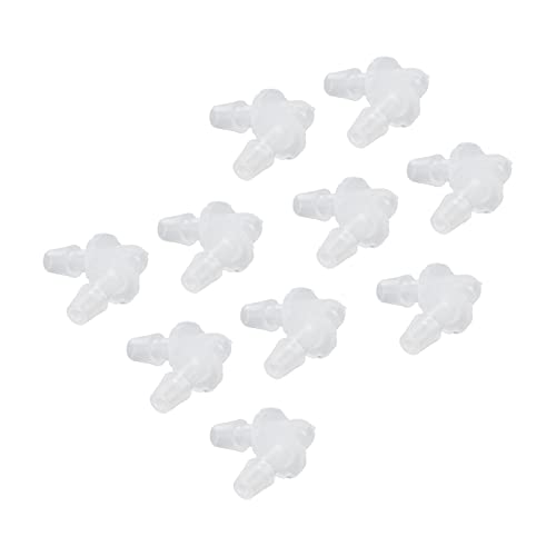 SUNGOOYUE Plastic Fitting 90 PE Elbow Hose Connector 6.4mm Same Diameter Tube Fitting for Pump Tube and Silicone Fish Tank Hose Connection Antiscratch Antirust (4.8mm) - size: 4.8mm
