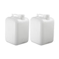 FastRack 6 Gallon Hedpak Jug with Screw Cap | 2-Pack BPA-Free Food-Grade HDPE Water Container, Leak-Resistant White | For Brewing, Fermentation & Emergency Water Storage - size: 2 Pack - 6 Gallon