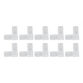 10Pcs 90 Degree Elbow Fitting, Plastic Barbed Hose Adapter for 10mm Tubing, L Shape Connector for Boat, Aquarium, Automotive, DIY Plumbing, Irrigation Systems - size: 10mm