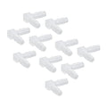 10Pcs Elbow Hose Barb Plastic Fitting 90 Degree Equal Barbed Joint L Shape - Wide Range of Use (6mm) - size: 6mm