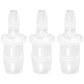 Plastic Hose Barb Reducer Pipe Fittings, 3/8" to 1/4" Hose ID Connectors Joint Splicer Mender Adapter Union Boat Water Air Aquarium O2 Fuel (Pack of 3) - size: 3/8"-1/4", style: 3