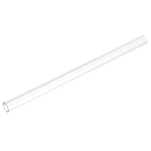 uxcell Rigid Round Clear Tubing 9mm(3/8") ID x 15mm(9/16") OD x 0.8Ft(250mm) Length Plastic Tube - size: 9mm x 15mm x 250mm