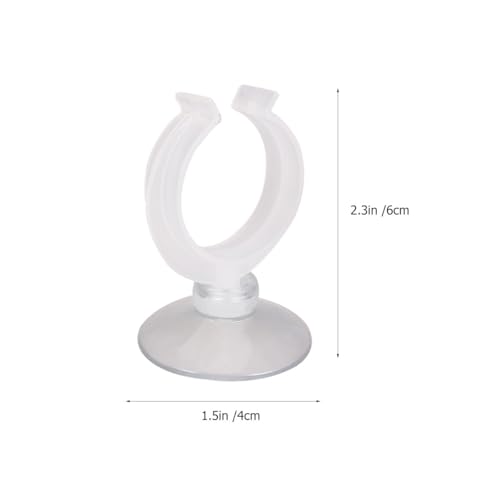 Abaodam 6 Pcs Window Candle Suction Cups Clamp Christmas Candle Suction Cups Holder - Aquarium Isolation Clip Air Hose Tube Holders Clamps for Fish Tank 32mm - size: Size 3