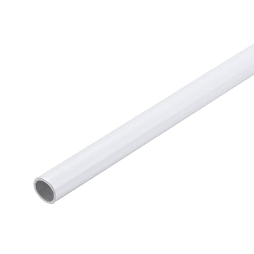 MECCANIXITY 2Pcs 0.39 Inch PVC Rigid Tube Round Pipe 8mm ID 10mm OD 12" High Impact for Water Pipe, Aquarium, Fish Tank, Greenhouse Garden, White - color: White, size: 8mm x 10mm