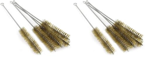 Tube Brush Brass Wire 30mm Bottle 12.6inch Long-Handle Bristle Cleaning 6Pcs (Pack of 2) - size: 30mm (Pack of 2)