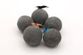 Awesome Industries Betta & Shrimp Tourmaline Mineral Balls Aquarium Water Conditioner Over 30 Elements Improves Water Quality, pH Balance, Health, Color & Breeding (5 Pack Large) - size: 5 Pack Large