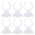Abaodam 6 Pcs Aquarium Water Pipe Clamp Holder 1/2 Inch Tube Clip with Suction Cups for Fish Tank Air Hose Fixed Clip Small Fish Tank Accessories - size: 4.50X3.00X2.00CM