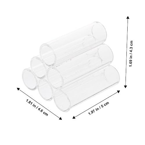 6-Tube Aquarium Acrylic Crystal Shelter House for Small Shrimp Small Fish-Shrimp Habitat, Breeding Tube Hiding Cave Hideaway, Encourage spawning