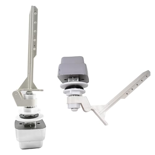 Toilet Handle Tank Flush Lever,Push Button Toilet Tank Handle Replacement for Universal Side Mount Toilet Trip Lever Tank Flush Lever