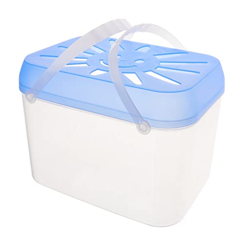 Large Portable Transparent Fish .48 Inch Plastic Aquarium Small Pet Nest for Home Office Restaurant Decoration