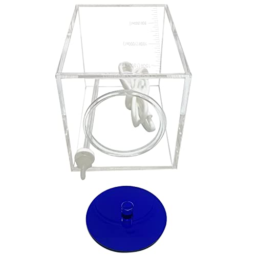 dosing Container dosing Pump Reservoir with dosing Pump tubing Hose 1500ml(Blue lid) - size: 1500ml(blue lid)