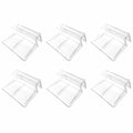 SagaSave 6PCS Aquarium Lid Clips Clear Acrylic Fish Tank Lid Holder Aquarium Cover Support Clamps(10mm/0.39in) - size: 10mm/0.39in