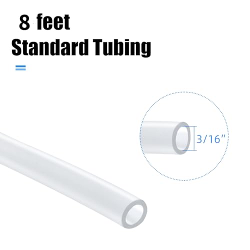 AQUANEAT Aquarium Tubing 8 Feet, Airline Tubing, Standard 3/16” Air Hose for Fish Tank Air Pump,Hydroponics and Pond,Clear - color: Clear, size: 8 Feet