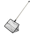 Fish Tank Net, Fine Mesh Aquarium Fish Net, Long Handle Fish Net, Stainless Steel Extendable Handle, Square Aquarium Cleaning Net for Aquarium Accessories