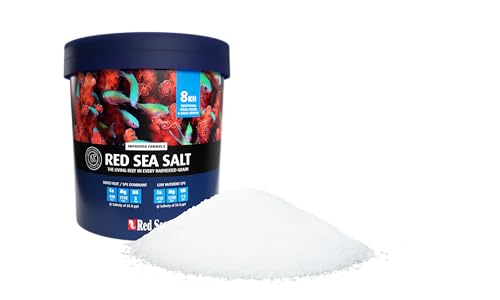 Red Sea Reef Salt Mix Large Bucket - Makes 175 Gallons Complete Marine Saltwater Aquarium Advanced Formula Optimal Coral Health & Stability
