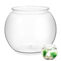 Totority Transparent Aquarium Tank 8.66 Inch Multi-Function Betta Fish Bowl Desktop Goldfish Tank Office Party Home Decor Durable Pet Material