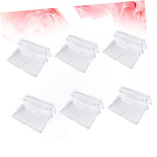 BESPORTBLE Fish Tank Lid Support Bracket Acrylic Clips 6 Pack 8mm Thick for Aquarium Glass Covers