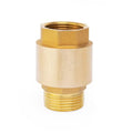 ChillWaves Brass In-Line Spring Check Valve DN25 1" Male x 1" Female Thread, One-Way Non-return Vertical Check Valve for Backflow Prevention(1-PACK) - size: 1" Male x 1" Female(DN25), style: PACK OF 1