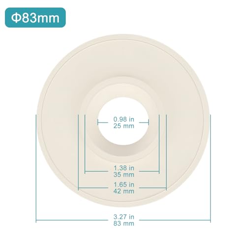 stonylab Filter Rubber Gasket Set, Filter Funnel Rubber Pad, Sand Core Crucible O-Ring, Essential Laboratory Filtration System Accessories, 3.27 inch