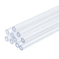 uxcell 10 Pcs Clear Plastic Rigid Tubing 1mm ID x 3mm OD, 0.5 Meters Length Round Polycarbonate Tubing for Aquarium Water Pipe, Water Cooling System, Plumbing - size: 1mm x 3mm