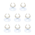 Aquarium Suction Cups, Fish Tank Suction Cups Clips Airline Tube Holders Clamps (Plastic, 8Pcs, Clear) for 1.1" Fish Tank Airline Tubing Binding Moss Shrimp Nest, 28x45MM - color: Clear, size: 28x45MM