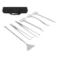 GLOGLOW Nan Aquarium Tools Aquarium Set, Stainless Steel Tools for Plant Care Fish Tank Cleaning