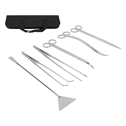 HEEPDD Aquarium Tools Aquarium Set, Tools with Scissors and Tweezers for Plant Care Set, Stainless Steel Nan Supplies